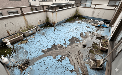 バルコニーの腐敗